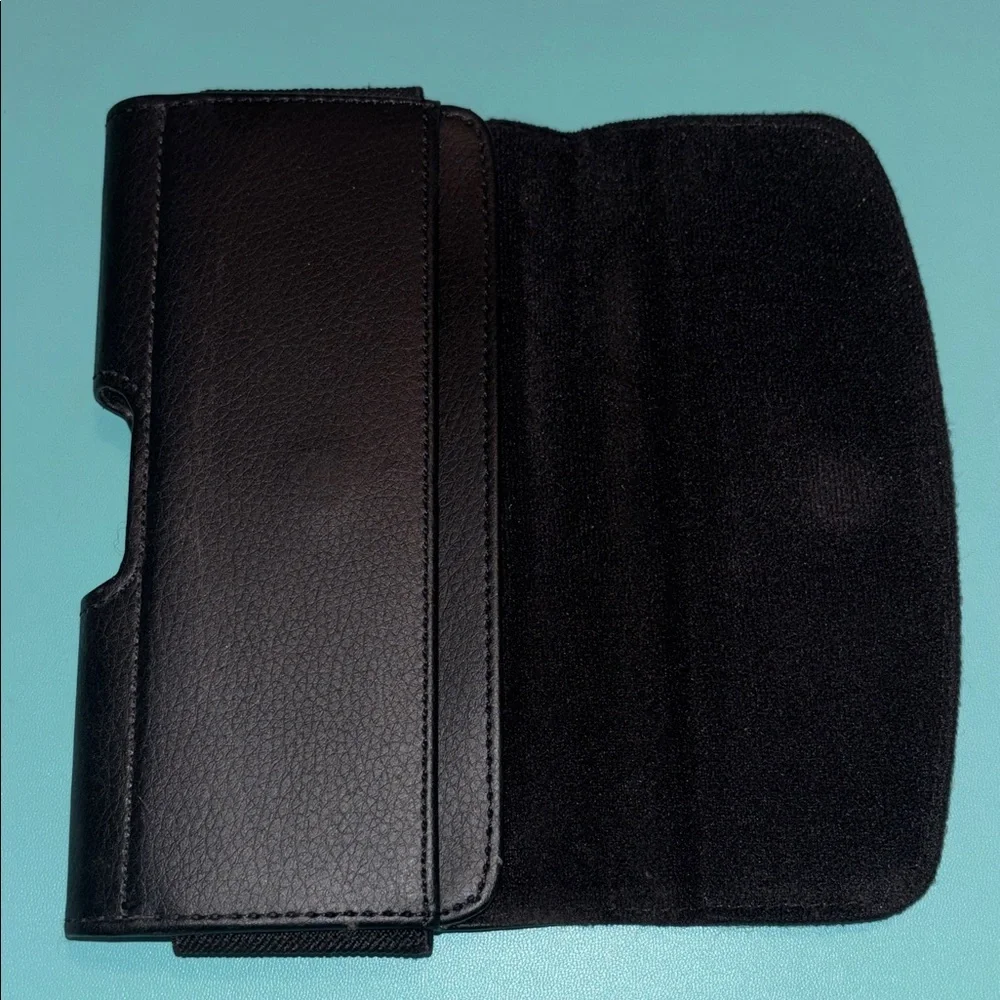 Black Leather Phone Holster